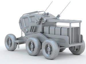 Sci-Fi Truck 3D Print Model