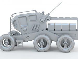 Sci-Fi Truck 3D Print Model