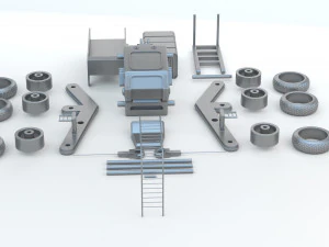Sci-Fi Truck 3D Print Model