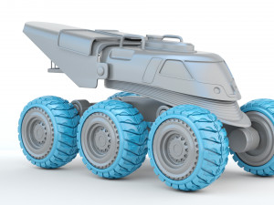 Sci-fi Mobile Scientific Station 3D Print Model