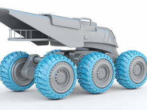 Sci-fi Mobile Scientific Station 3D Print Model