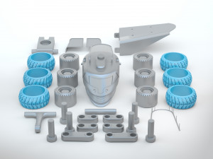 Sci-fi Mobile Scientific Station 3D Print Model