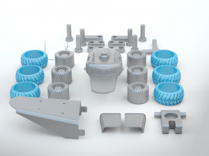 Sci-fi Mobile Scientific Station 3D Print Model