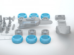 Sci-fi Mobile Scientific Station 3D Print Model