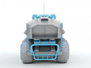 Sci-fi Vehicle 3D Print Model