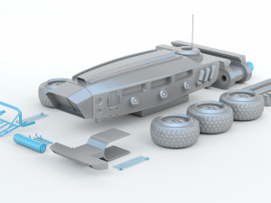 Sci-fi Vehicle Model do druku 3D