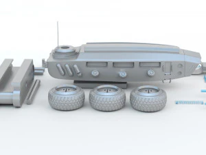 Sci-fi Vehicle 3D Print Model