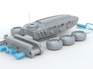 Sci-fi Vehicle 3D Print Model