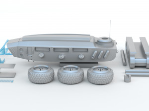 Sci-fi Vehicle Model do druku 3D