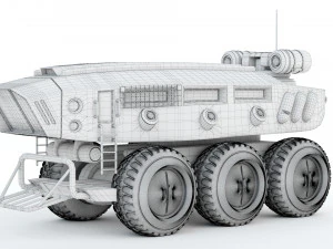 Sci-fi Vehicle 3D Print Model