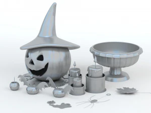 Halloween Set 3D Print Model