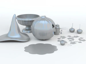 Halloween Set 3D Print Model