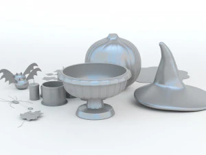 Halloween Set 3D Print Model