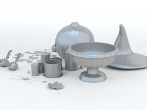 Halloween Set 3D Print Model