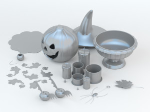 Halloween Set Model do druku 3D