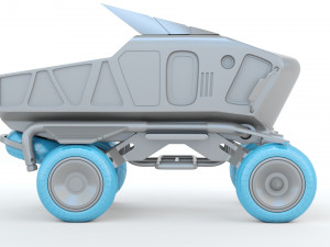 Sci-fi Pickup 3D Print Model