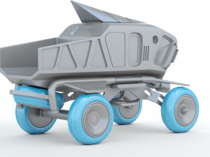 Sci-fi Pickup 3D Print Model