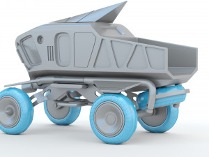 Sci-fi Pickup 3D Print Model