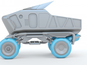 Sci-fi Pickup 3D Print Model