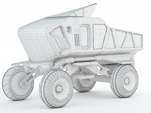 Sci-fi Pickup 3D Print Model