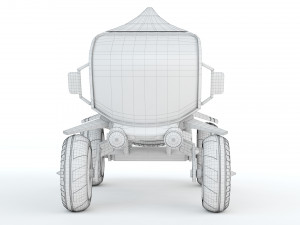 Sci-fi Pickup 3D Print Model