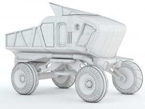 Sci-fi Pickup 3D Print Model