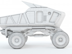 Sci-fi Pickup 3D Print Model