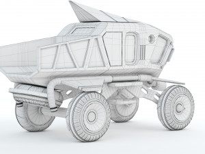 Sci-fi Pickup 3D Print Model