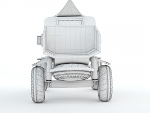Sci-fi Pickup 3D Print Model