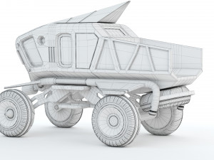 Sci-fi Pickup 3D Print Model