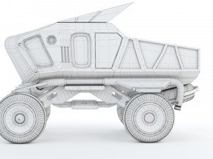 Sci-fi Pickup 3D Print Model