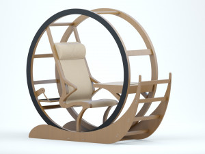 Azbi Chair 3D मॉडल