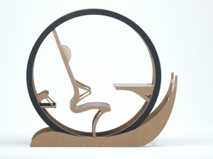 Azbi Chair 3D मॉडल