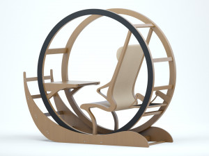 Azbi Chair 3D मॉडल