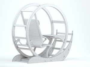 Azbi Chair 3D मॉडल