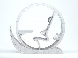 Azbi Chair 3D मॉडल