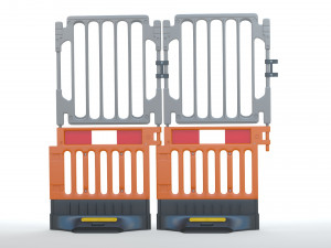 Plastic Construction Barrier 3D 模型