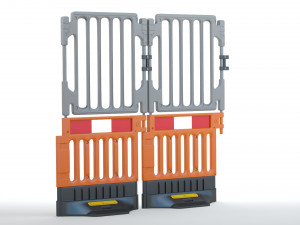 Plastic Construction Barrier Modelo 3D
