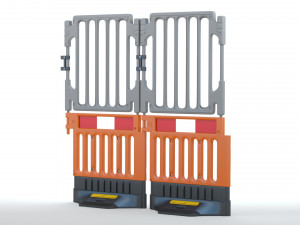 Plastic Construction Barrier Modelo 3D