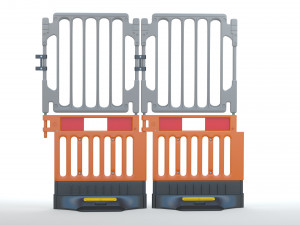 Plastic Construction Barrier Modelo 3D