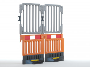 Plastic Construction Barrier Modelo 3D