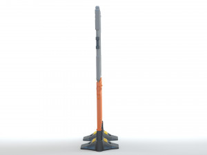 Plastic Construction Barrier Modelo 3D