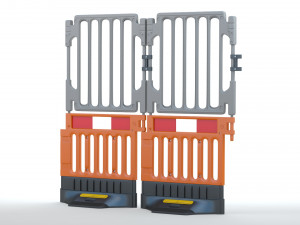 Plastic Construction Barrier Modelo 3D