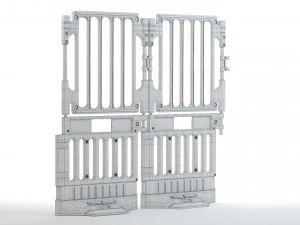 Пластиковый строительный барьер 3D Модель