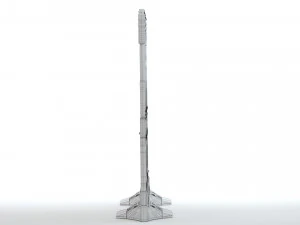 Пластиковый строительный барьер 3D Модель