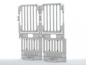 Plastic Construction Barrier Modelo 3D