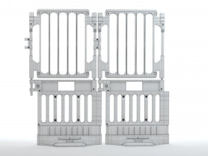 Plastic Construction Barrier Modelo 3D