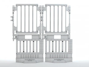 Пластиковый строительный барьер 3D Модель