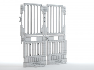 Plastic Construction Barrier Modelo 3D