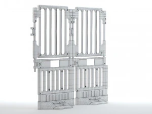 Пластиковый строительный барьер 3D Модель
